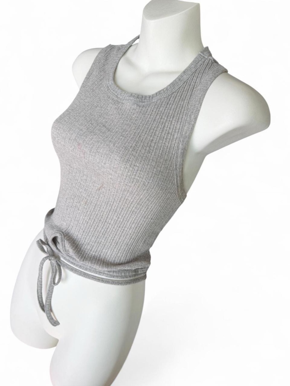 wild fable Gray Ribbed Tank Top - Picture 3 of 6